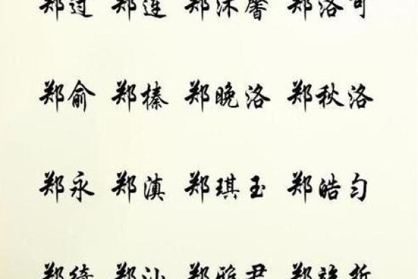 郑姓女孩名字推荐及寓意解析