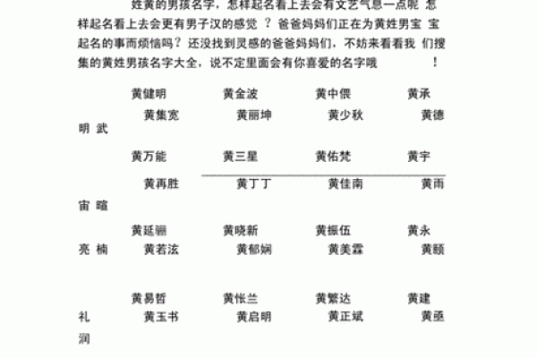 为黄男孩起名时需要注意的文化含义