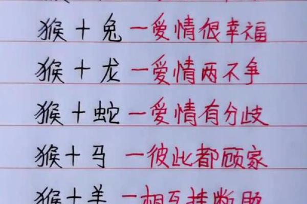 猴子生肖与哪些属相最能和谐相处