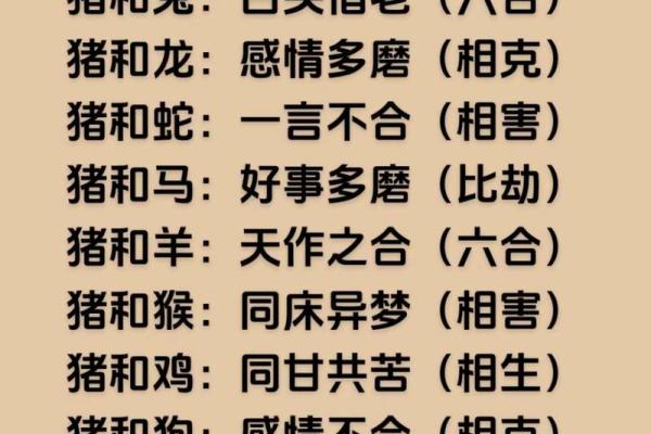 猪与羊属相匹配度分析