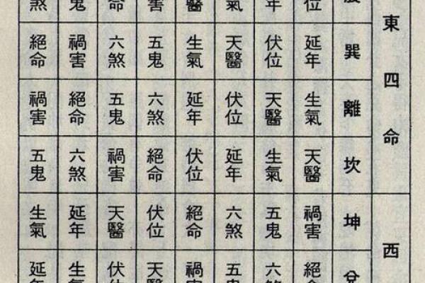 揭秘东四命与西四命的命理奥秘