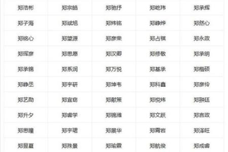 郑姓名字的五大特点解析
