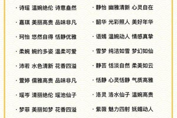 优雅又动听的女孩名字推荐