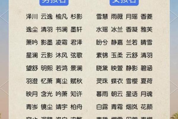 优雅又动听的女孩名字推荐