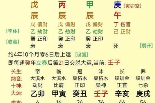 甲命解读：从五行八字看其运势特点