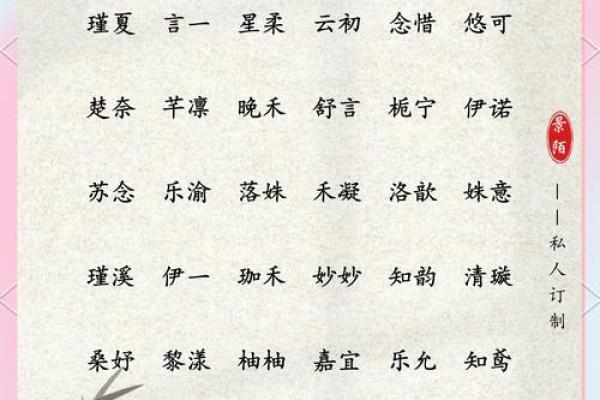 三字女生名字的文化底蕴与命名技巧