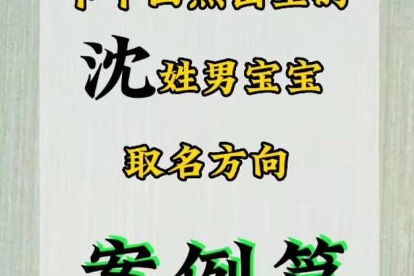 为沈姓宝宝选择一个与众不同的名字