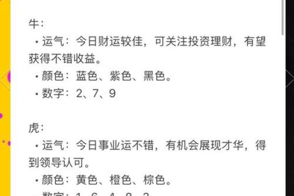 出生属相运势解析